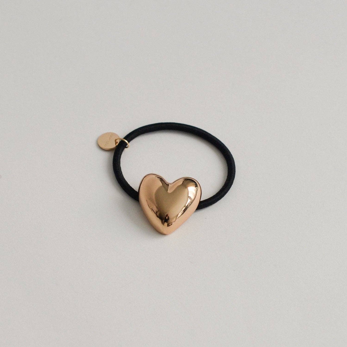 Heart-Shaped Metal Cuff Hair Tie | Gold