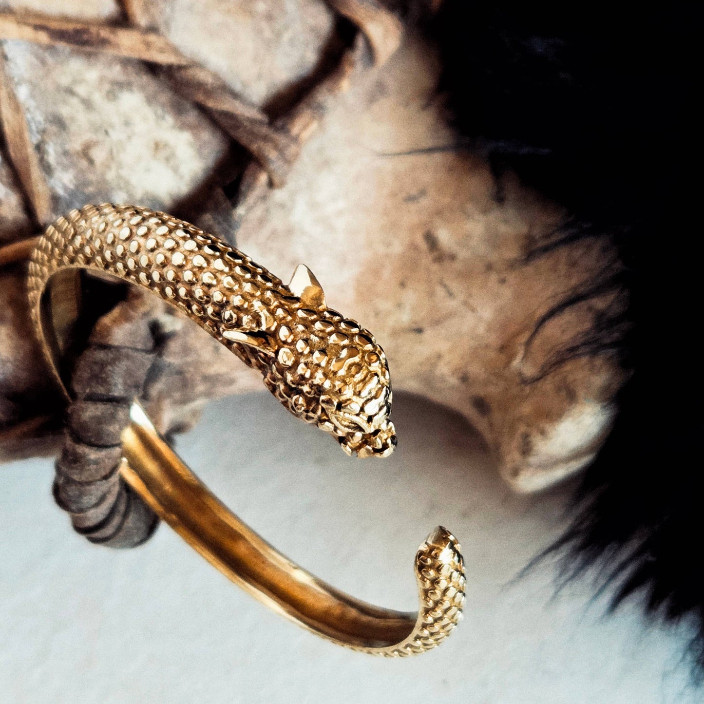 Bisjoux Brass Tiger Cuff
