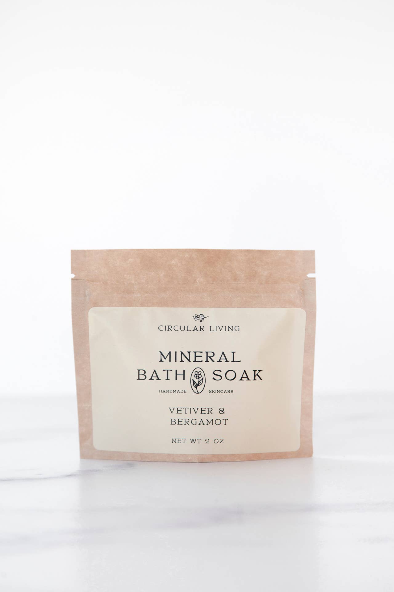 Mineral Bath Soak Sachet, Vetiver & Bergamot