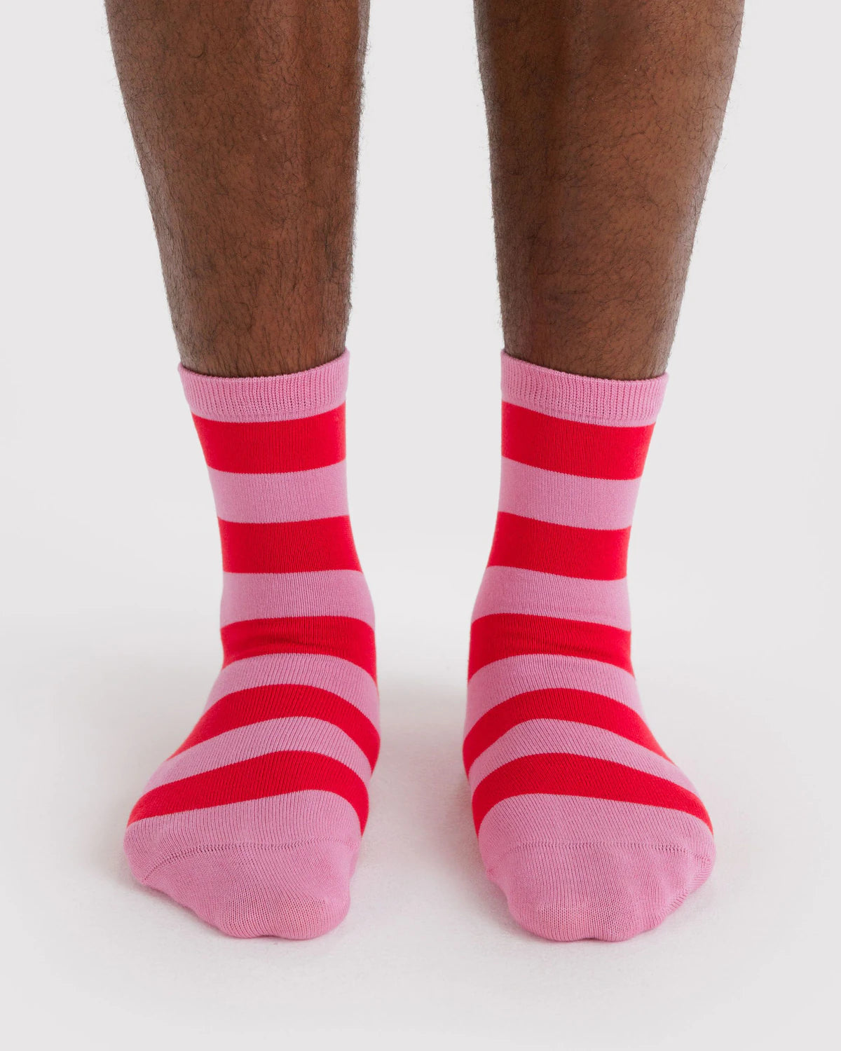 Crew Sock - Pink Stripe