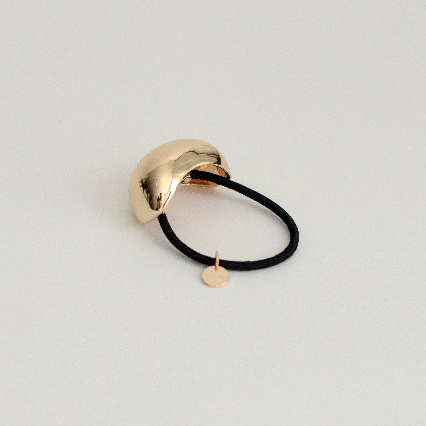 Bold Crescent Metal Cuff Hair Tie | Gold
