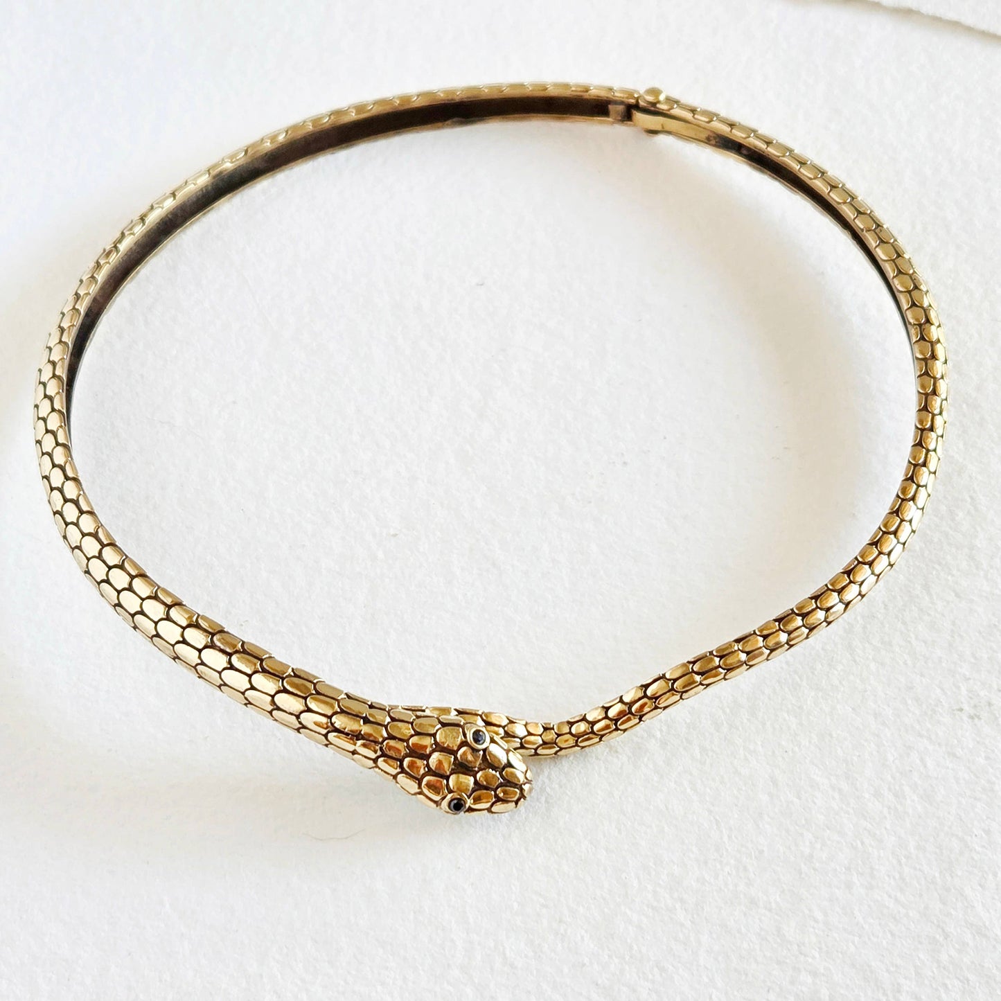 Brass Serpent choker Necklace