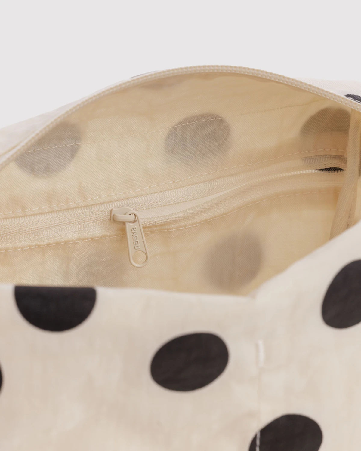 Baggu Dopp Kit in Cream and Black Polka Dot