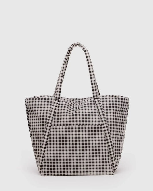 Cloud Bag - Black and White Gingham