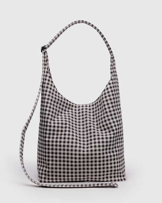 Large Nylon Sling - Black and White Gingham