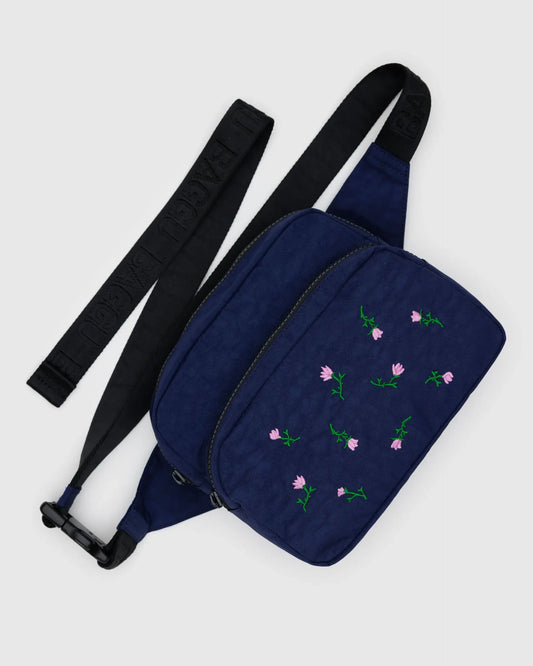 Fanny Pack -Embroidered Wildflower